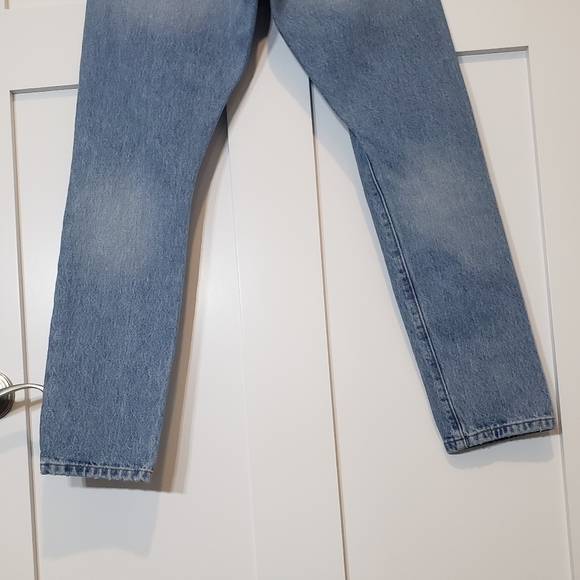 Levi's 501 Big E Premium  Vintage Button Fly  Distressed  Blue Jeans  Sz 25 X 28 - Picture 14 of 16